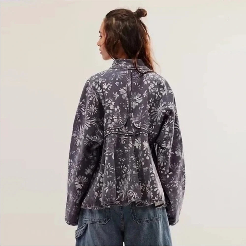 Free People Lua Bed Floral Tie Front Jacket in Small - Picture 3 of 8